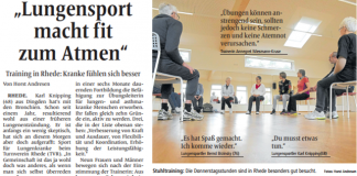 Lungensport macht fit zum Atmen