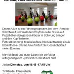 Drums Alive Werbeplakat 03.05.2019