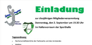 Die Handballabteilung lädt zur JHV ein