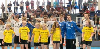 Handball-Bundesliga: wD des HCTV Rhede als Einlaufkinder