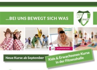 In der Fitnesshalle gibt es so viel NEUES zu entdecken. Auch wenn derzeit Sommerferien sind – meldet Euch am besten direkt schon zu Euren Lieblingskursen im September an. Kontaktdaten stehen direkt dabei – wir freuen uns auf Euch!