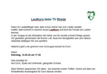 Laufkurs für Einsteiger und Wiedereinsteiger
