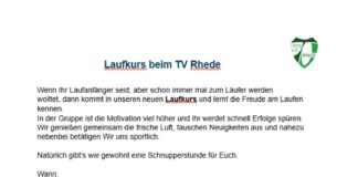 Laufkurs für Einsteiger und Wiedereinsteiger