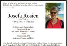 Nachruf Josefa Rosien