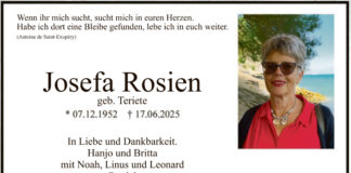 Nachruf Josefa Rosien