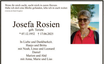 Nachruf Josefa Rosien