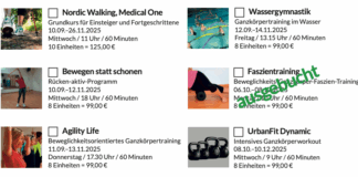 Präventionskurse nach §20 beim TV Rhede – mit Rückerstattung bei den Krankenkassen