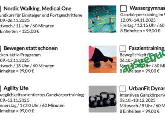 Präventionskurse nach §20 beim TV Rhede – mit Rückerstattung bei den Krankenkassen