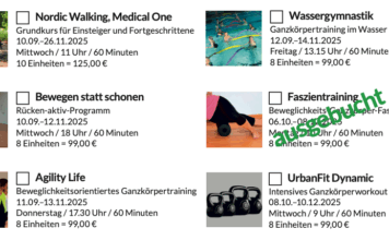 Präventionskurse nach §20 beim TV Rhede – mit Rückerstattung bei den Krankenkassen