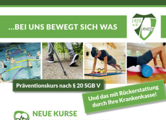 Prävention, neue Kurse ab September