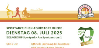 Di 08.07. DOSB Sportabzeichen Tour-Stopp in Rhede